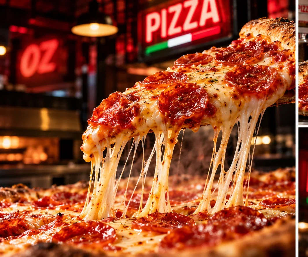 Pepperoni pizza slice with melted cheese