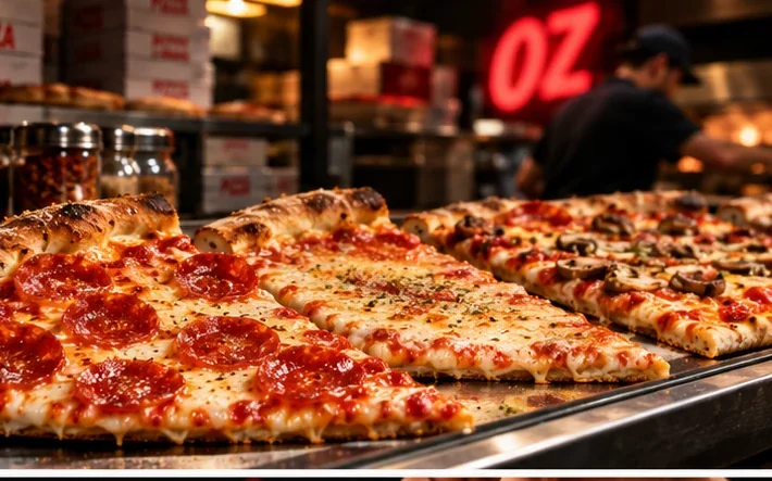 NY style pizza slices